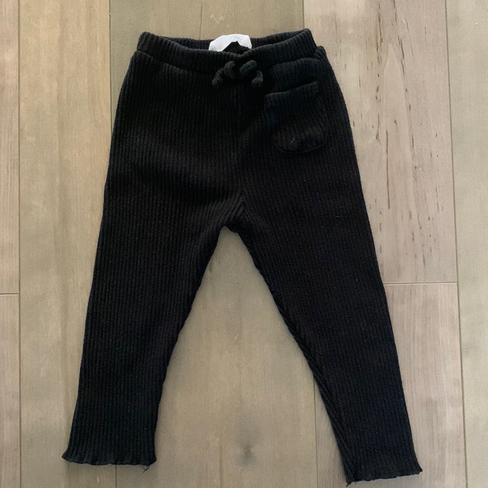 Zara black ribbed leggings | size 3T |
